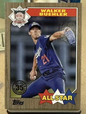 2022 Topps Walker Buehler Gold All Star 75/75 Bookend Los Angeles Dodgers 