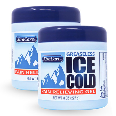 Xtracare Ice Cold Gel, Non-Greasy Formula for Daily Comfort   8 oz (2-Pack)