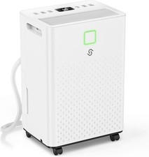HUMILABS 21 Pint Dehumidifier 1600 Sq Ft Basement Bathroom Drain Hose Open Box