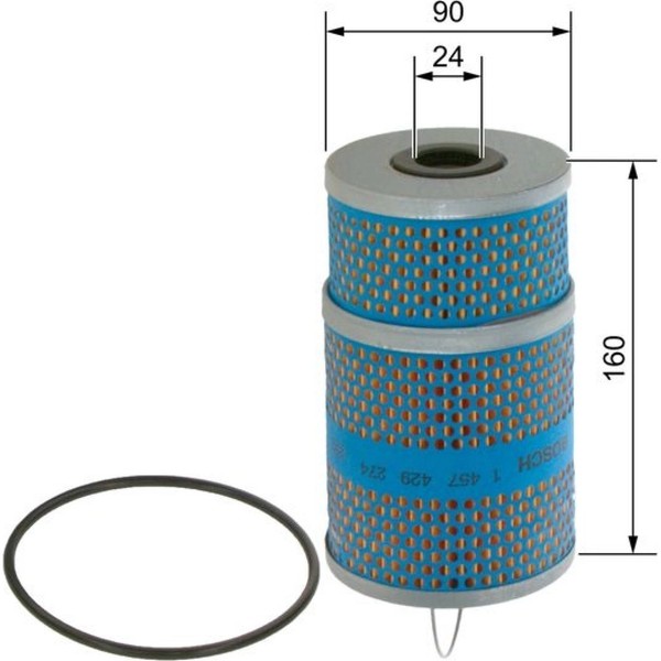 Bosch 1 457 429 274 ÖLfilter FüR Mercedes Benz 190 C Klasse E G S T1 601 602-image
