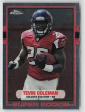Tevin Coleman RC 2015 Topps Chrome 1989 Super Rookie Atlanta Falcons #89-TC