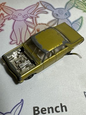 Matchbox Lesney No.36 Opel Diplomat   Gold   Missing Hood   Read