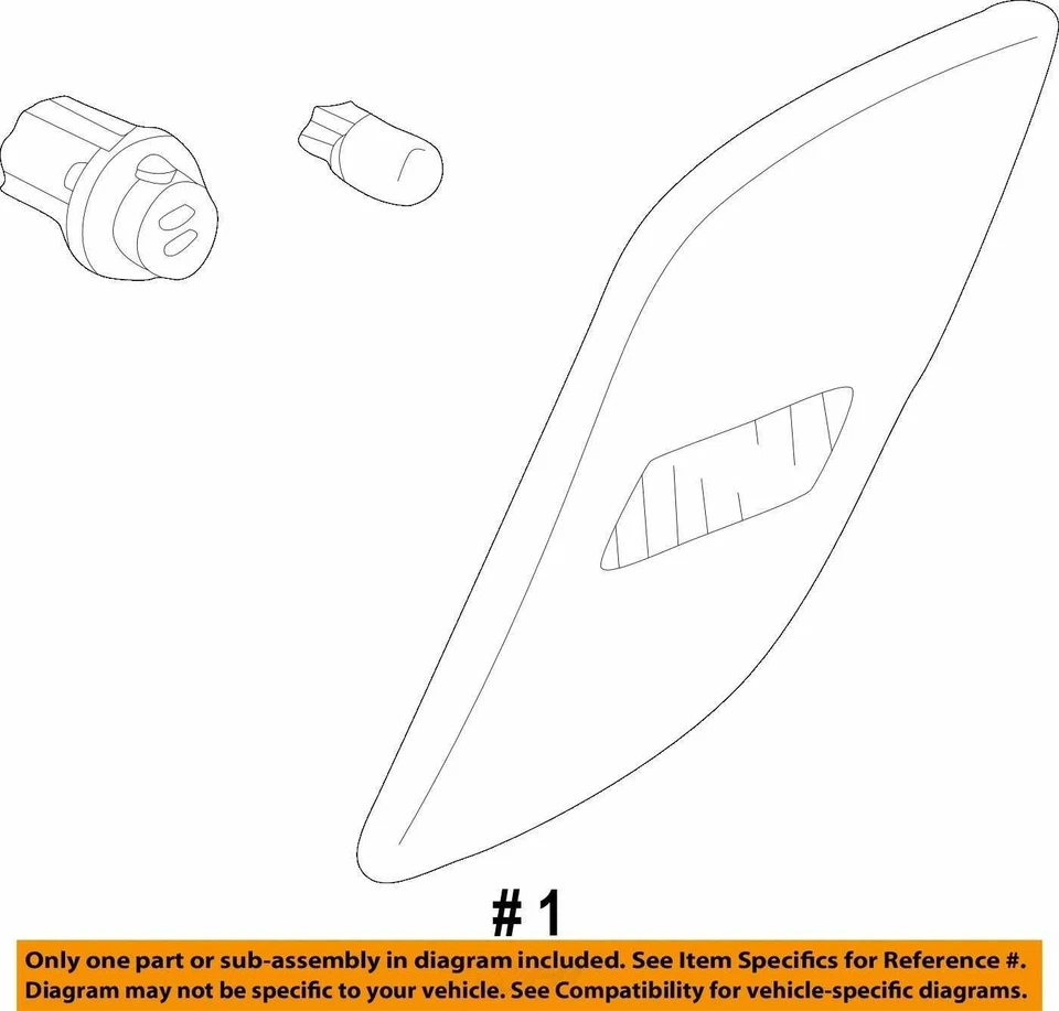 2002-2004 Subaru Impreza Driver Left Front Side Bumper Light OEM - Image 4 of 4