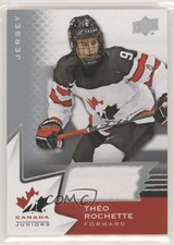 2020-21 Upper Deck Team Canada Juniors Jerseys Theo Rochette #71 0e3