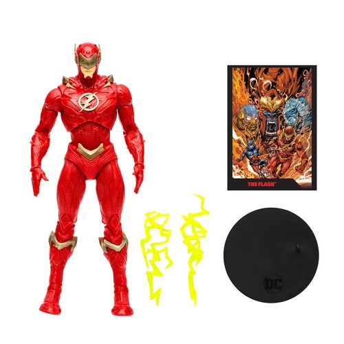 DC Direct Personaggio 7IN con Fumetto The Flash WV2 The Flash Barry Allen - Foto 9 di 9