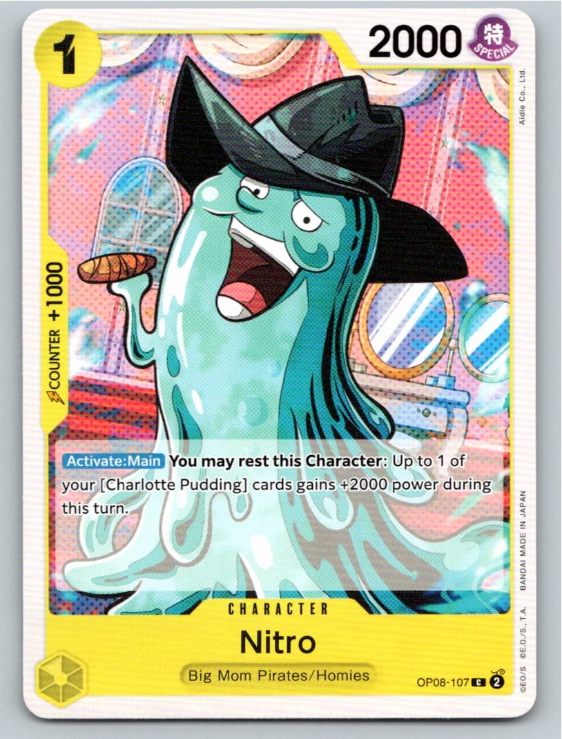 ONE PIECE NITRO TWO LEGENDS CARDS OP08-107 COMMON NM A16511 FREE S&H