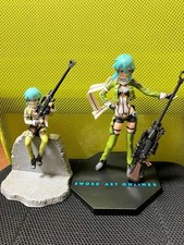 Sword Art Online Sinon Figure Set SEGA Collectible Anime Character Preowned