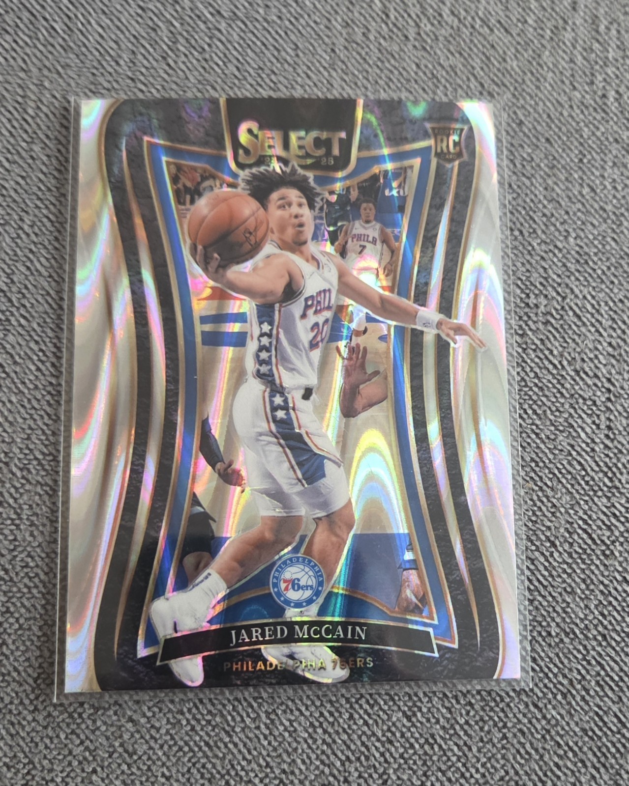 2024-25 Panini Select - Mezzanine Jared McCain #393 Tectonic Prizm (RC)