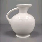 Homer Laughlin Fiesta Ware 60 Ounce Carafe Pitcher White RETIRED 8" EUC