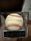 Joe DiMaggio Autographed Baseball Ball. Comes with JSA/COA letter