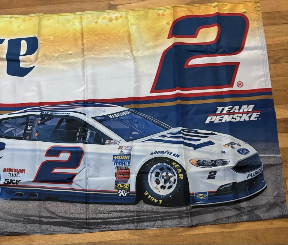 Brad Keselowski #2 Nascar Driver 3 X 5 Bandera *Nunca Voló* Foto 4 de 4