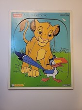 1994 Vintage Playskool Disney Lion King Simba  Zazu Tray Puzzle 359-02