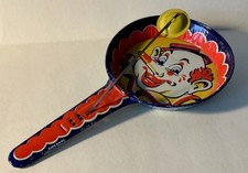 Kirchhof Vintage Tin Clown Circus Party Noisemaker Multicolor