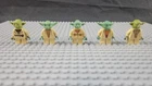 Lego Star Wars sw0051 sw0446 sw0685 sw0707 sw0906 Yoda x5 (Ships Saturday)