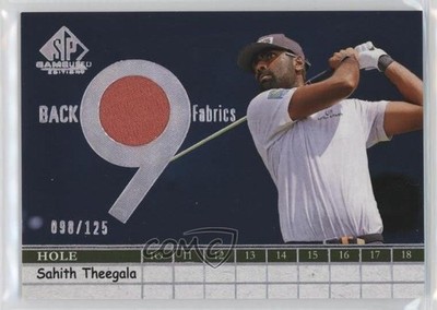 2024 SP Game Used Back 9 Fabrics Spectrum 98/125 Sahith Theegala #B9-ST 0s7w
