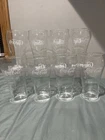 Set of 8 Vintage Coca-Cola Coke Glasses 6" With White Logo 16 Ounces