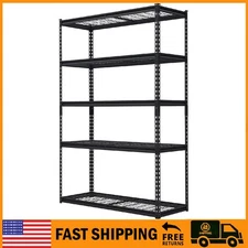 Storage Shelving Unit ,Adjustable Heavy Duty ,5-Tier Metal Garage Storage Rack