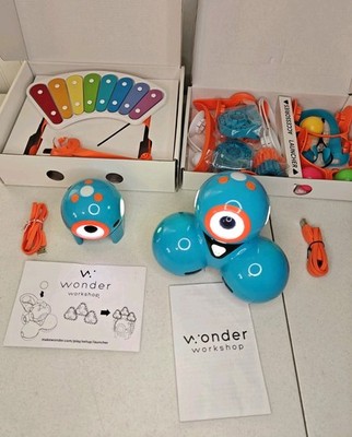 TESTED Complete Wonder Workshop Wonder Pack Dash Dot Robot Xylophone Launcher