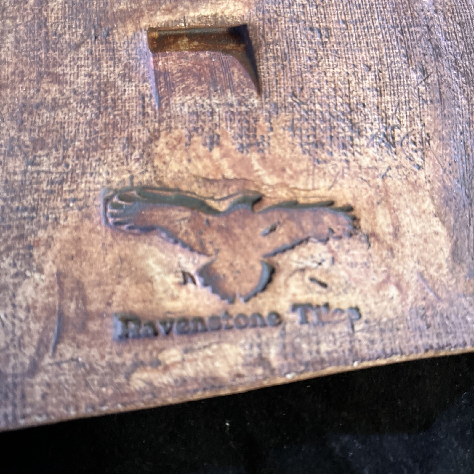 Ravenstone Tiles Ceramic Art Tile Windswept Tree Brown Studio Pottery Handmade