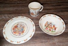 Royal Doulton Bunnykins 3 piece infant toddler baby set of cup bowl  plate