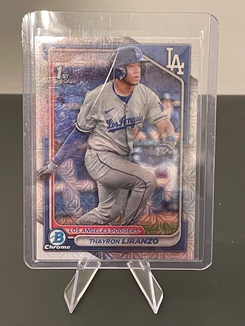 2024 1st Bowman Chrome Mojo Refractor Prospects BCP-182 Thayron Liranzo Dodgers