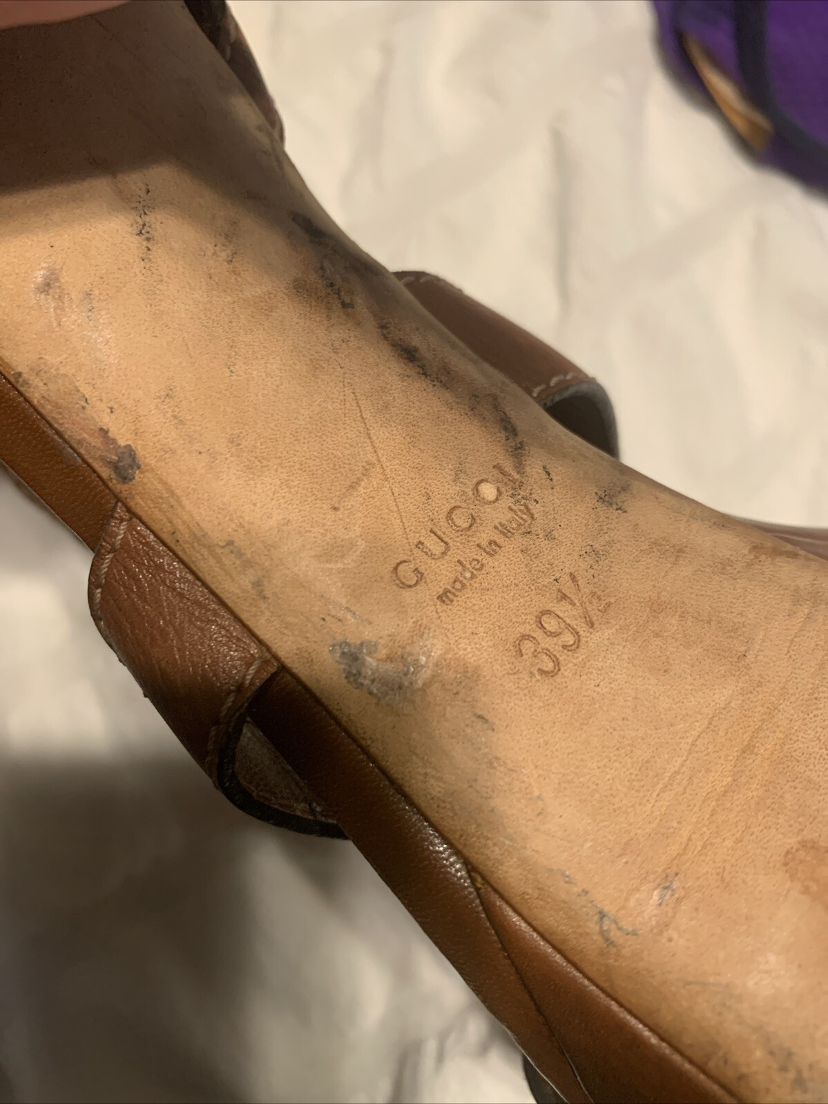 Gucci Authentic Solid Brown Leather Horsebit T St… - image 8