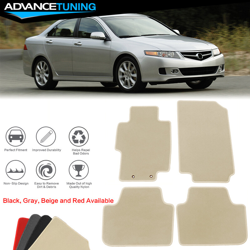 Fits 0408 Acura TSX Auto Floor Mats Liner Front Rear Nylon Beige Carpets 4PCS eBay