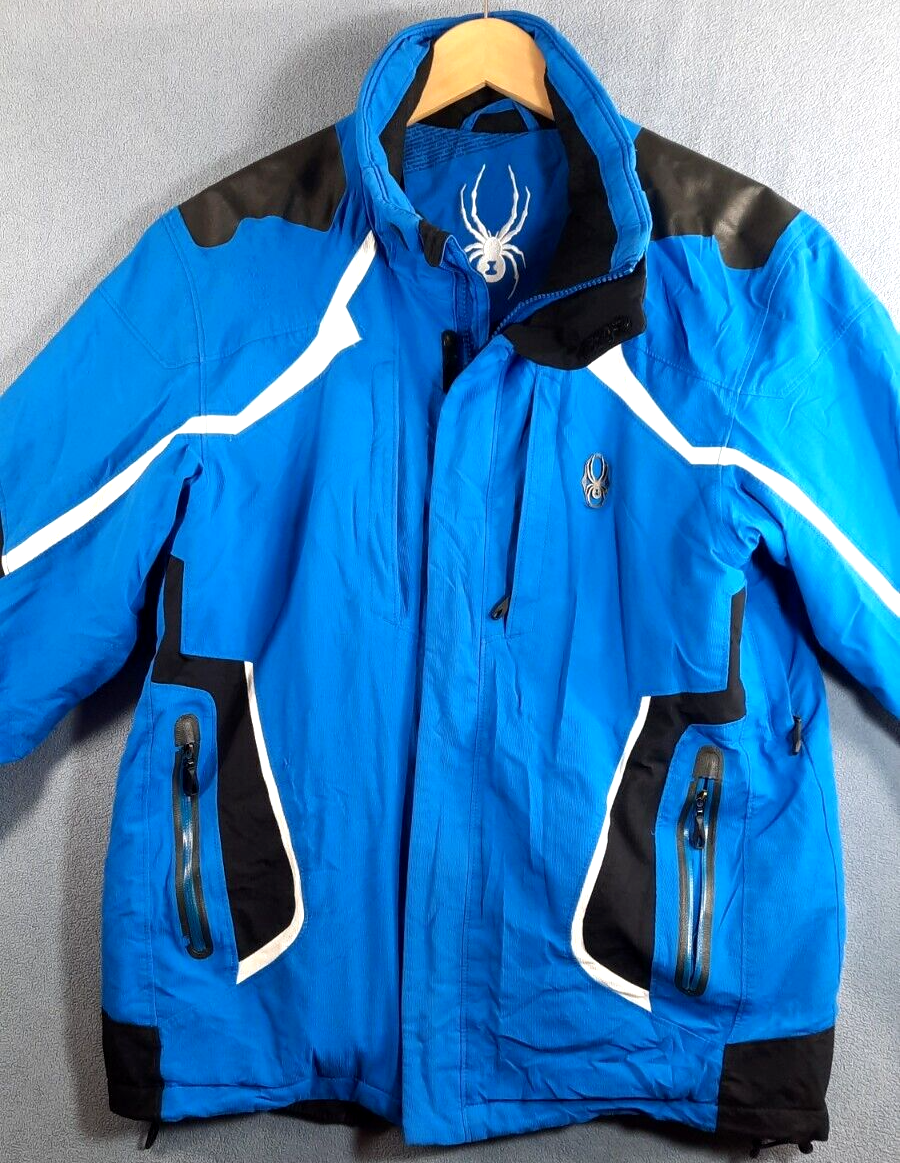 未使用 SPYDER スキーウェア メンズS LEADER JACKET 青 Men's Leader Jacket - Slate Blue – Spyder