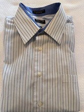 Arrow Fitted Wrinkle Free Long Sleeve Dress/Casual Shirt Sz XL 17-17.5