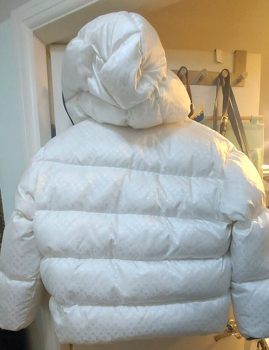 LOUIS VUITTON Hooded Goose Down Jacket Puffer Women's size 40