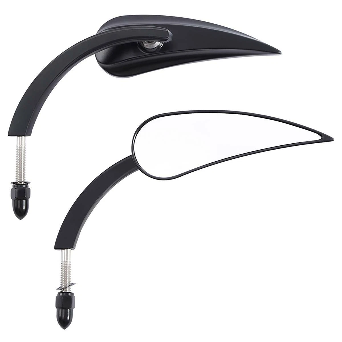 Rear View Mirrors Fit For Harley Fat Bob Softail Slim Street Glide Road King