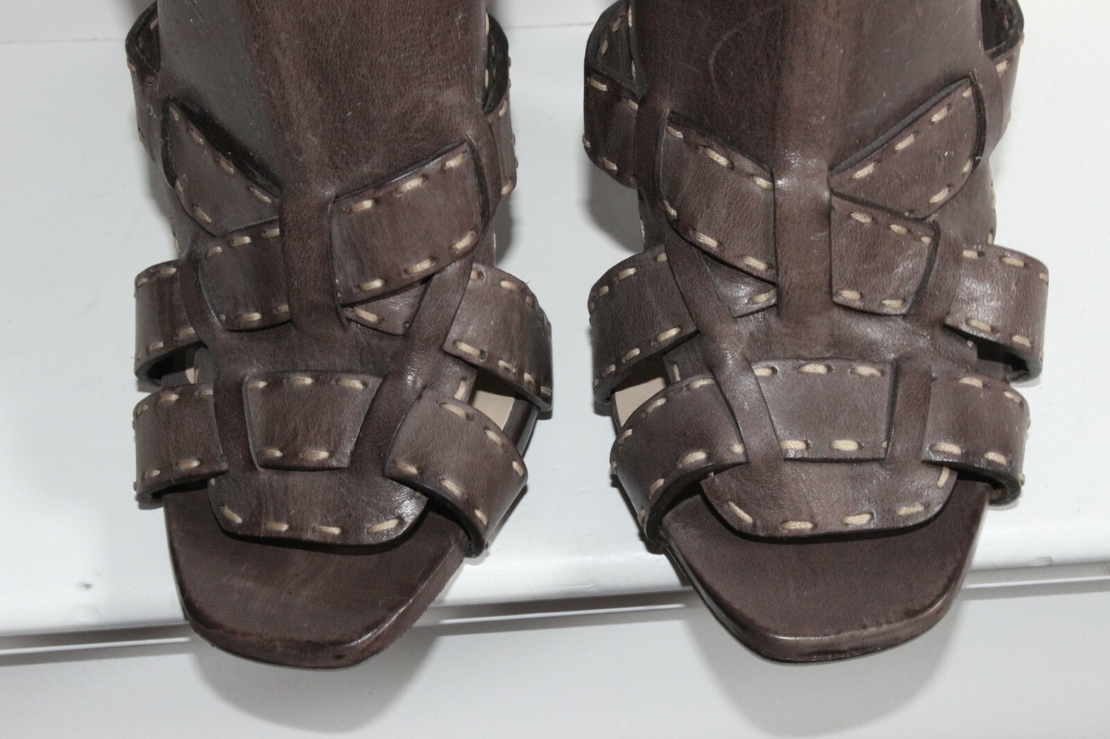 SAINT LAURENT STIVALI CON TACCO SCOLPITO MICHAEL KORS COUTURE GLADIATOR $1095 NUOVI