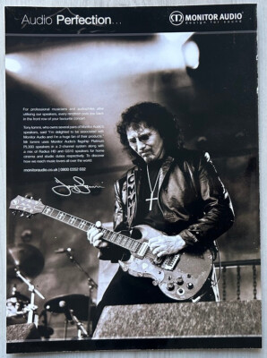 TONY IOMMI - MONITOR AUDIO 2011 Full page UK magazine ad BLACK SABBATH