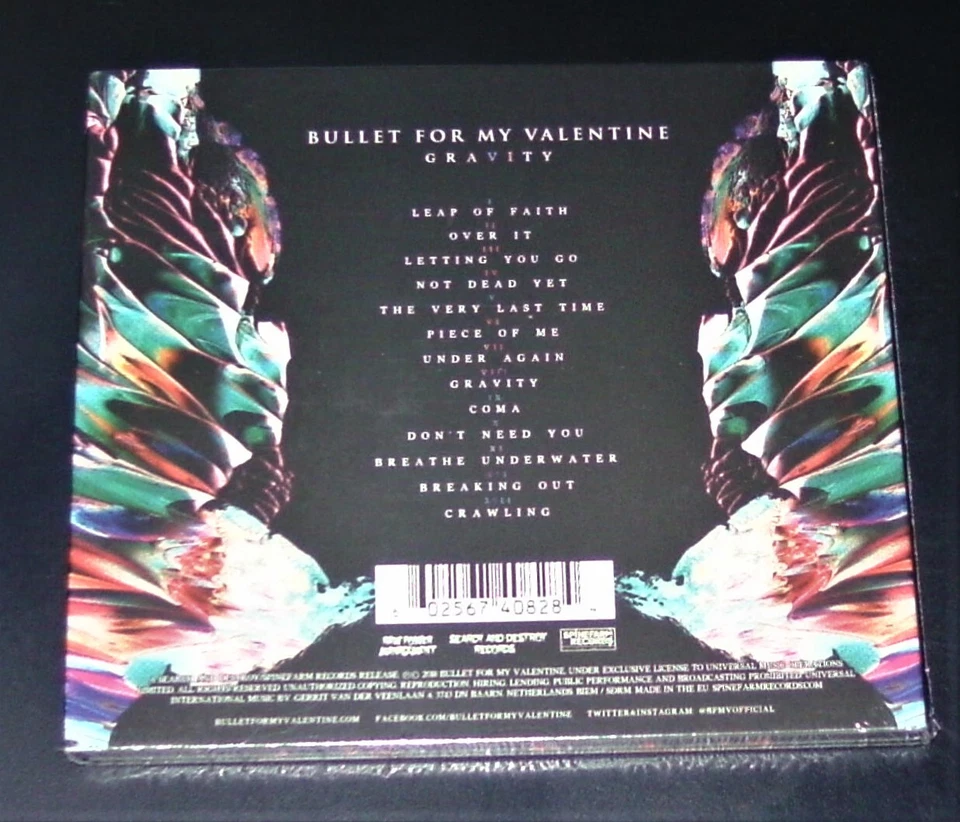 BULLET FOR MY VALENTINE GRAVITY LIMITIERTE CD IM DIGIPAK SCHNELLER VERSAND NEU - Bild 2 von 3