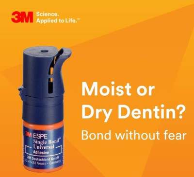 3M ESPE Single Bond Universal Bonding Adhesive 3ml 41282 EXP-2027 AUTHENTIC
