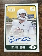 2021 Onyx Vintage Auto Payton Thorne Blue Autograph /400 MSU Spartans Auburn RC