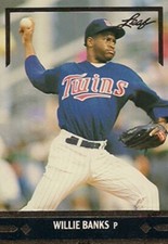 1991 Leaf Gold Rookies #BC5 Willie Banks RC Minnesota Twins