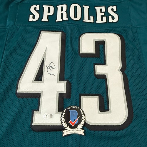 DARREN SPROLES SIGNED CUSTOM PHILADELPHIA EAGLES JERSEY BECKETT BAS COA BM223820 - Picture 2 of 4