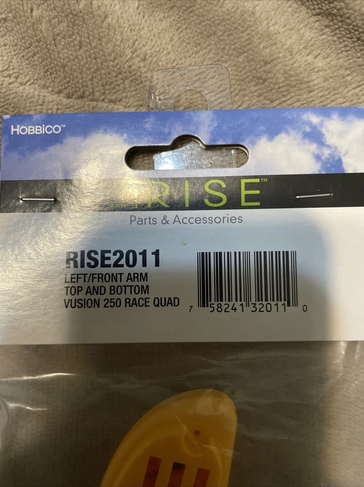 hobbico rise drone part left front arm yellow  - Image 2 of 2
