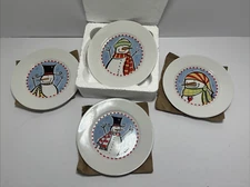 Set of 4 Kathryn Beich 6" Decorative Plates – Vintage Design, Collectible