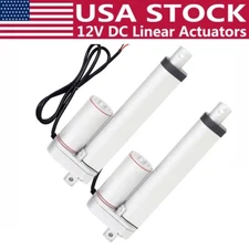Set of 2 8" Stroke Electric Linear Actuator 1500N/330lbs Pound Max Lift DC Motor