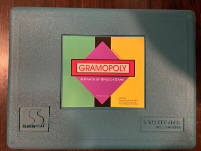 Vintage LinguiSystems Gramopoly A Parts of Speech Monopoly Game Raelene Hudson