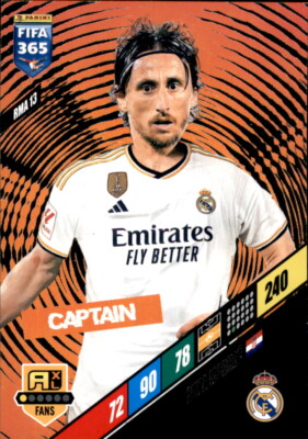 Fifa 365 2024 Adrenalyn XL RMA 13 - Luka Modric - Captain | eBay