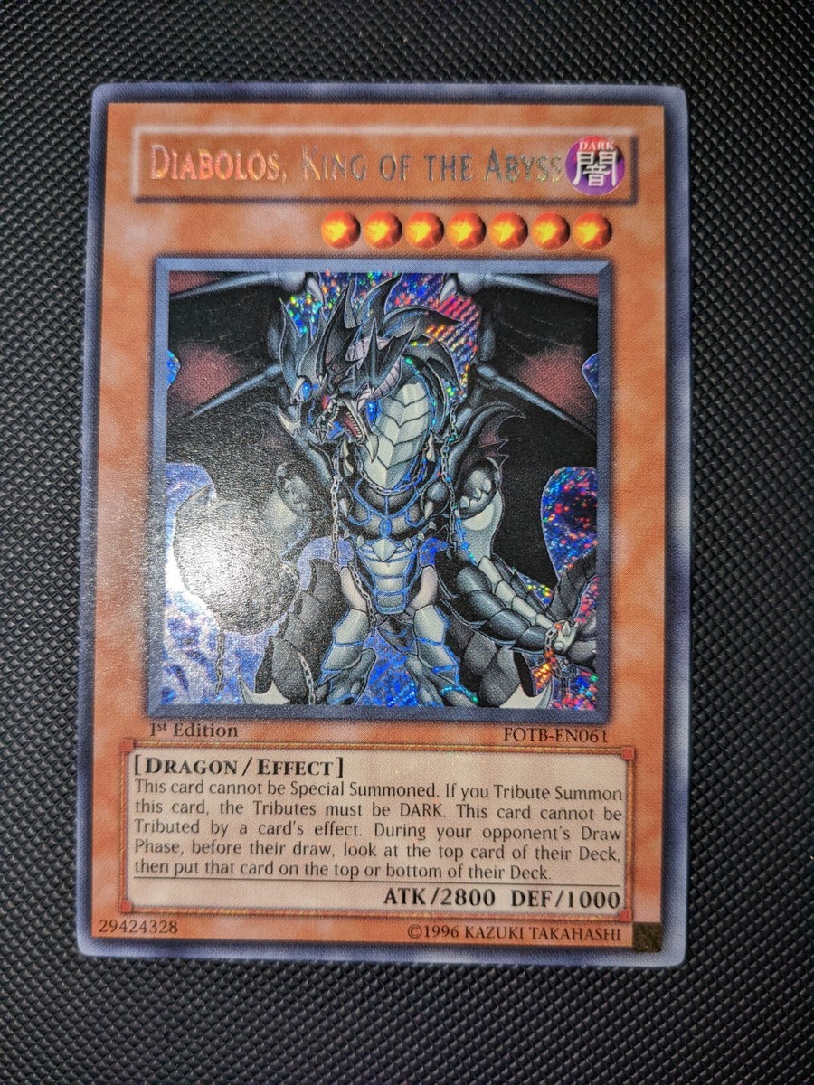 yugioh diabolos king of the abyss deck Diabolos, King of the Abyss GLD4-EN018 Yu-Gi-Oh! Card