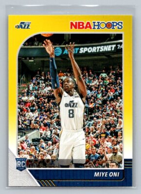 2019-20 Hoops Miye Oni #257 Yellow Rookie Utah Jazz