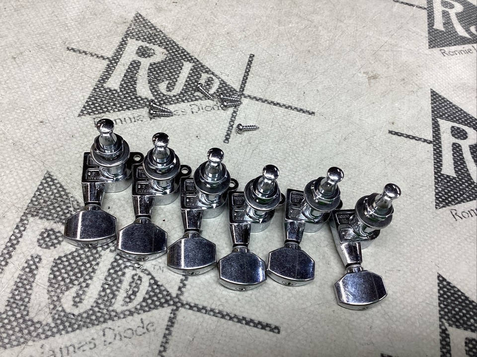 EVH Logo Gotoh Japan Chrome Tuners Tuning Keys Pegs In Line 90 Tab eBay