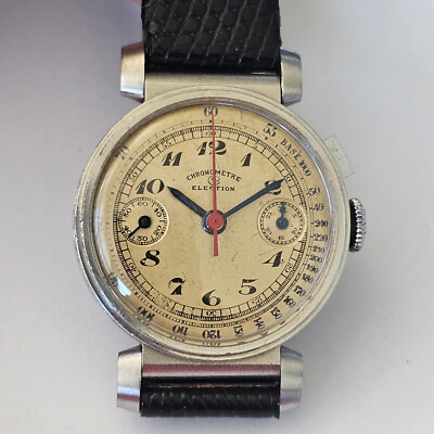 WAHLCHRONOMETER-MONOPULSANT-SÄULENRAD-KIPPHEBEL-VALJOUX 13 VZ