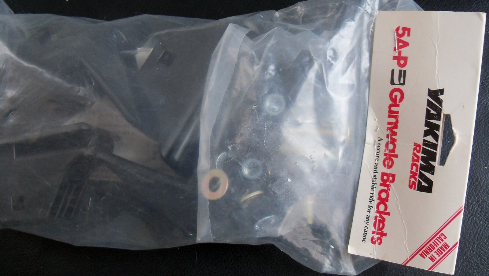 NOS 4 Yakima Gunwale LoadStop Brackets 5AP Canoe Roof Rack Mount