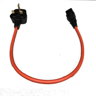 Marten 13a Plug to IEC C13 Test Lead for PAT Testers