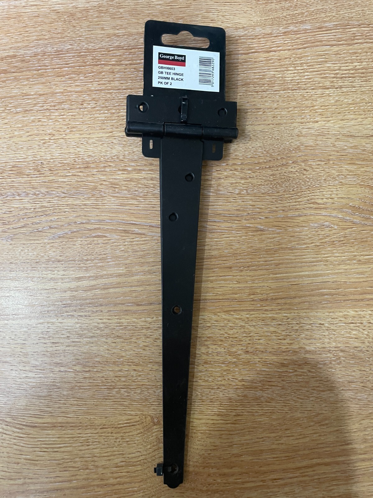 George Boyd Black Tee Hinge 250mm Black  Cabinet Shed Door & Gate GBHI6603